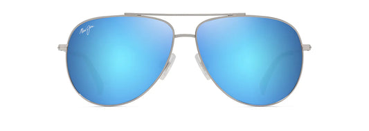 Maui Jim Hau'oli B665-17B – Shiny Silver / Blue Hawaii | Lentes de Sol