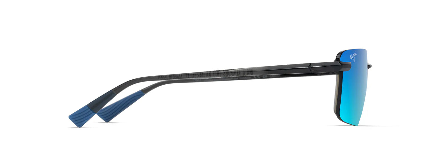 Maui Jim Laulima B626-14 – Shiny Trans DRK GREY / Blue Hawaii | Lentes de Sol