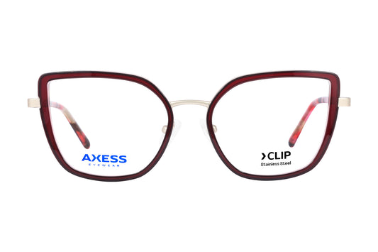 Axess Clip 2728 – Wine Gold | Armazón de Acetato con Clip Polarizado