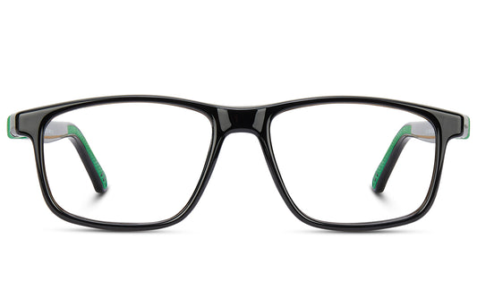 NANOvista NAO3170354 – Armazón infantil Siliflex negro/verde