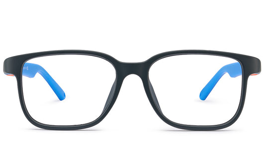 NANOvista NAO3420448 – Armazón infantil Siliflex gris mate/azul