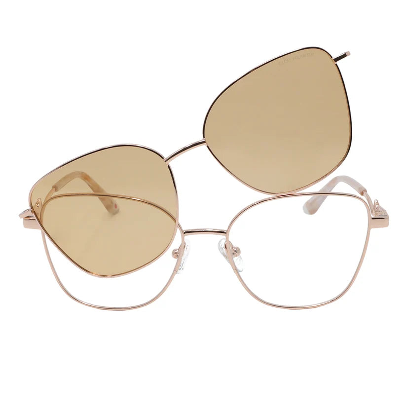 Cloe Clip CLE.10018 – Rose Gold | Armazón Metálico con Clip Polarizado