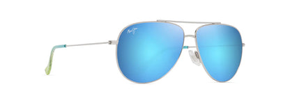 Maui Jim Hau'oli B665-17B – Shiny Silver / Blue Hawaii | Lentes de Sol