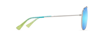 Maui Jim Hau'oli B665-17B – Shiny Silver / Blue Hawaii | Lentes de Sol