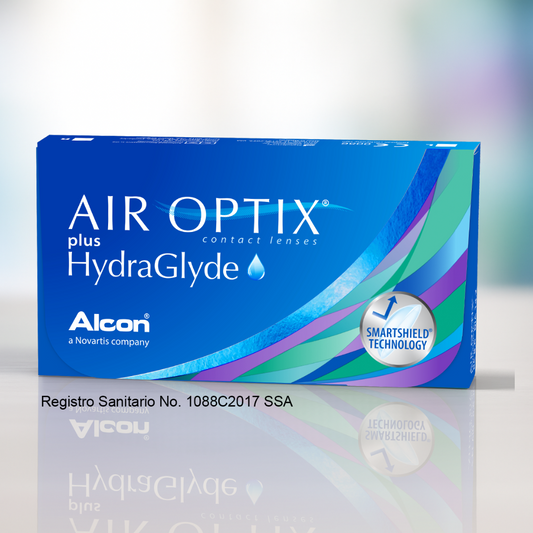 Air Optix Plus Hydraglyde – Lentes de Contacto Mensuales para Miopía e Hipermetropía