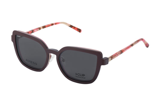 Axess Clip 2728 – Wine Gold | Armazón de Acetato con Clip Polarizado