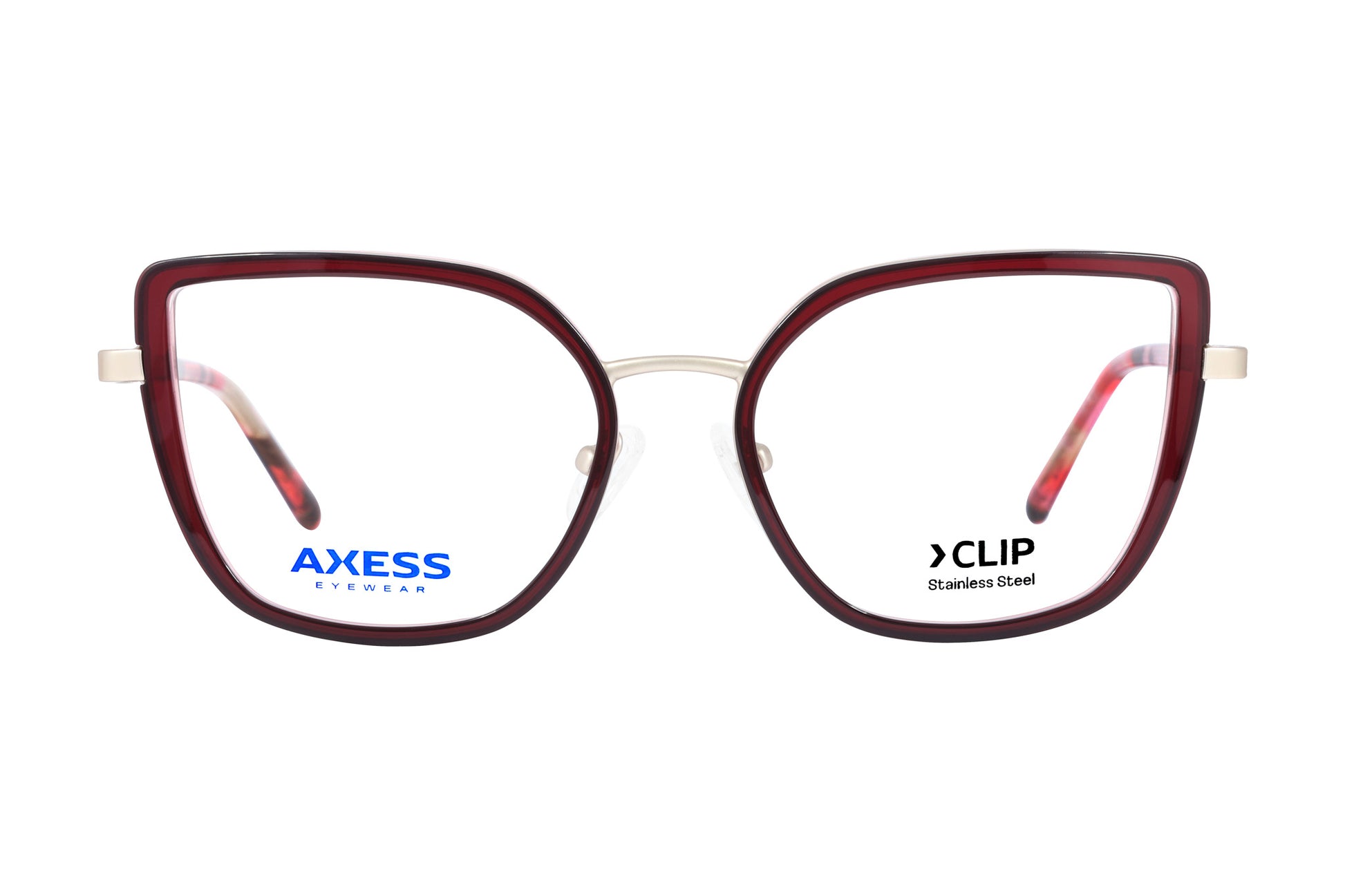 Axess Clip 2728 – Wine Gold | Armazón de Acetato con Clip Polarizado
