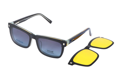 Axess Clip 2733 – Blue | Armazón de Acetato con Clip Polarizado