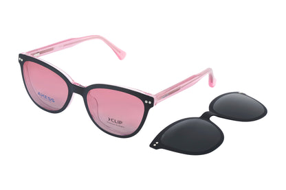 Axess Clip 2735 – Pink | Armazón de Acetato con Clip Polarizado