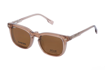 Axess Clip 2743 – Crystal Brown | Armazón de Acetato con Clip Polarizado