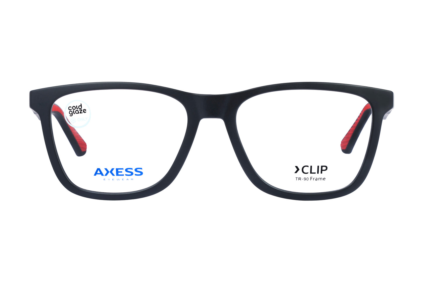 Axess Clip 6508 – Matt Black Red | Armazón de Acetato con Clip Polarizado