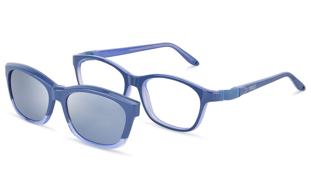 NANOvista NAO3240653SC – Armazón infantil Siliflex Clip morado/azul