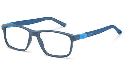 NANOvista NAO3172252 – Armazón infantil Siliflex gris satín/azul