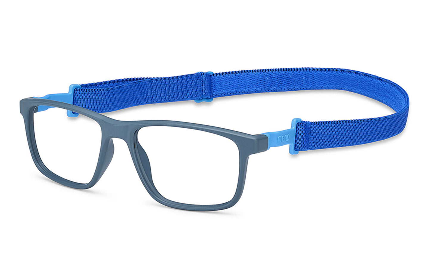 NANOvista NAO3172252 – Armazón infantil Siliflex gris satín/azul