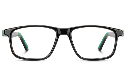 NANOvista NAO3170354 – Armazón infantil Siliflex negro/verde
