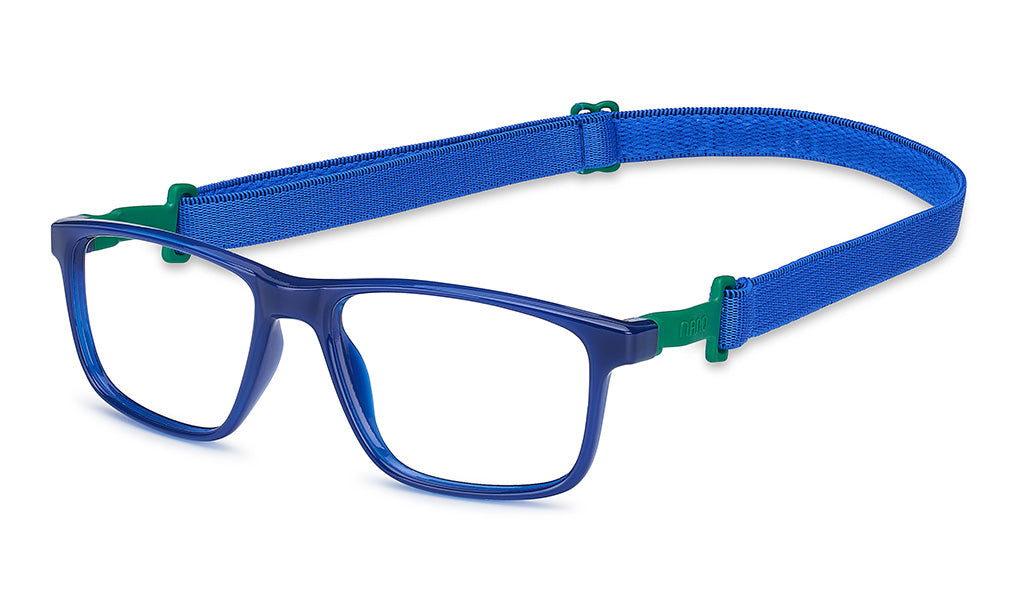 NANOvista NAO3171854 – Armazón infantil Siliflex azul crystal/verde glow
