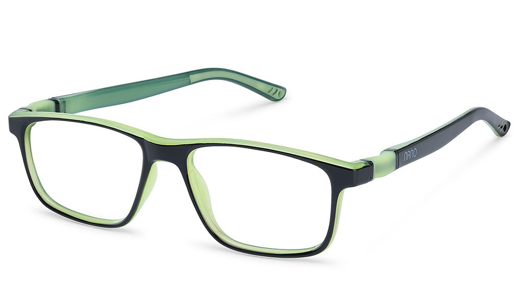NANOvista NAO3172054 – Armazón infantil Siliflex bi negro/amarillo glow