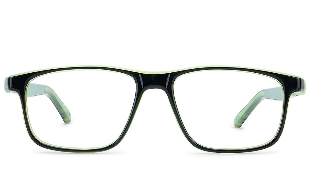 NANOvista NAO3172054 – Armazón infantil Siliflex bi negro/amarillo glow