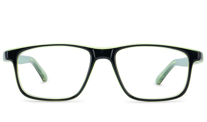 NANOvista NAO3172054 – Armazón infantil Siliflex bi negro/amarillo glow