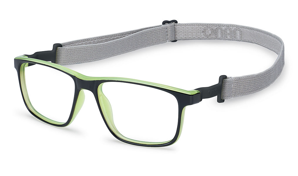 NANOvista NAO3172054 – Armazón infantil Siliflex bi negro/amarillo glow