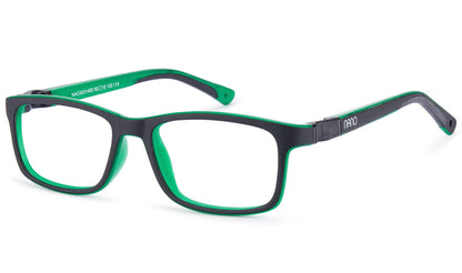 NANOvista NAO3031452 – Armazón infantil Siliflex bi negro/verde militar