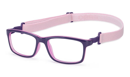 NANOvista NAO3031952 – Armazón infantil Siliflex bi púrpura/rosa glow