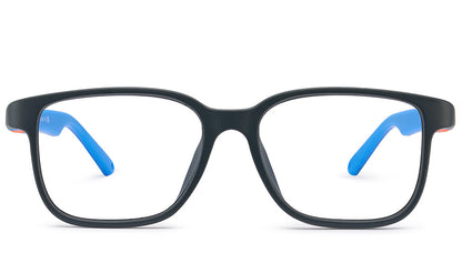 NANOvista NAO3420448 – Armazón infantil Siliflex gris mate/azul