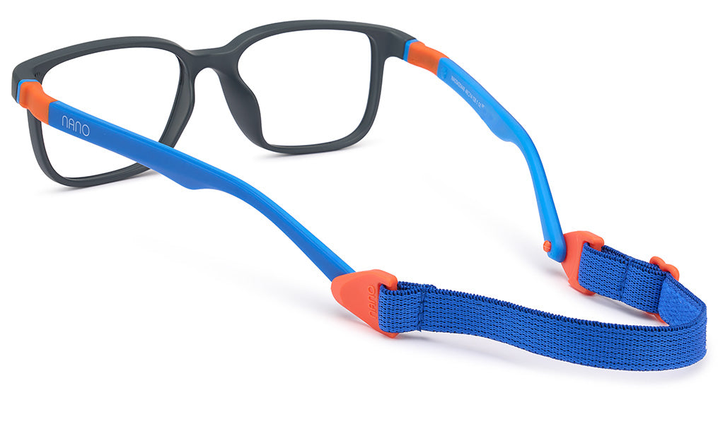 NANOvista NAO3420448 – Armazón infantil Siliflex gris mate/azul