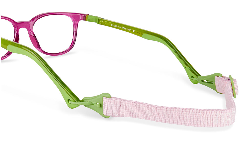 NANOvista NAO3070148 – Armazón infantil Siliflex frambuesa/verde