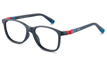 NANOvista NAO3160352 – Armazón infantil Siliflex gris oscuro/rojo azul
