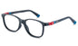 NANOvista NAO3160352 – Armazón infantil Siliflex gris oscuro/rojo azul