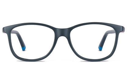 NANOvista NAO3160352 – Armazón infantil Siliflex gris oscuro/rojo azul