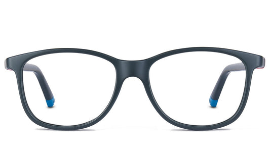 NANOvista NAO3160352 – Armazón infantil Siliflex gris oscuro/rojo azul