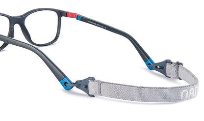 NANOvista NAO3160352 – Armazón infantil Siliflex gris oscuro/rojo azul