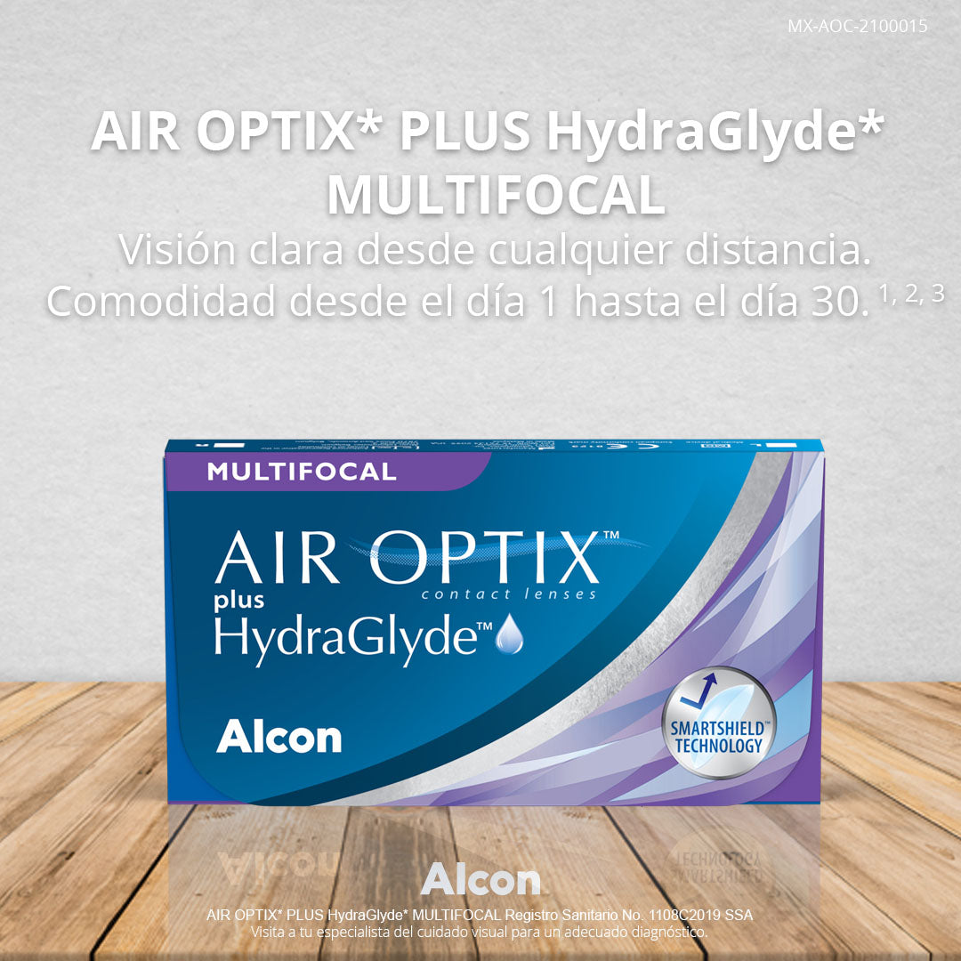 Air Optix Plus Hydraglyde – Lentes de Contacto Mensuales Multifocales