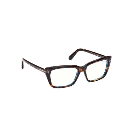 Tom Ford FT5894-B Blue Block – Dark Havana